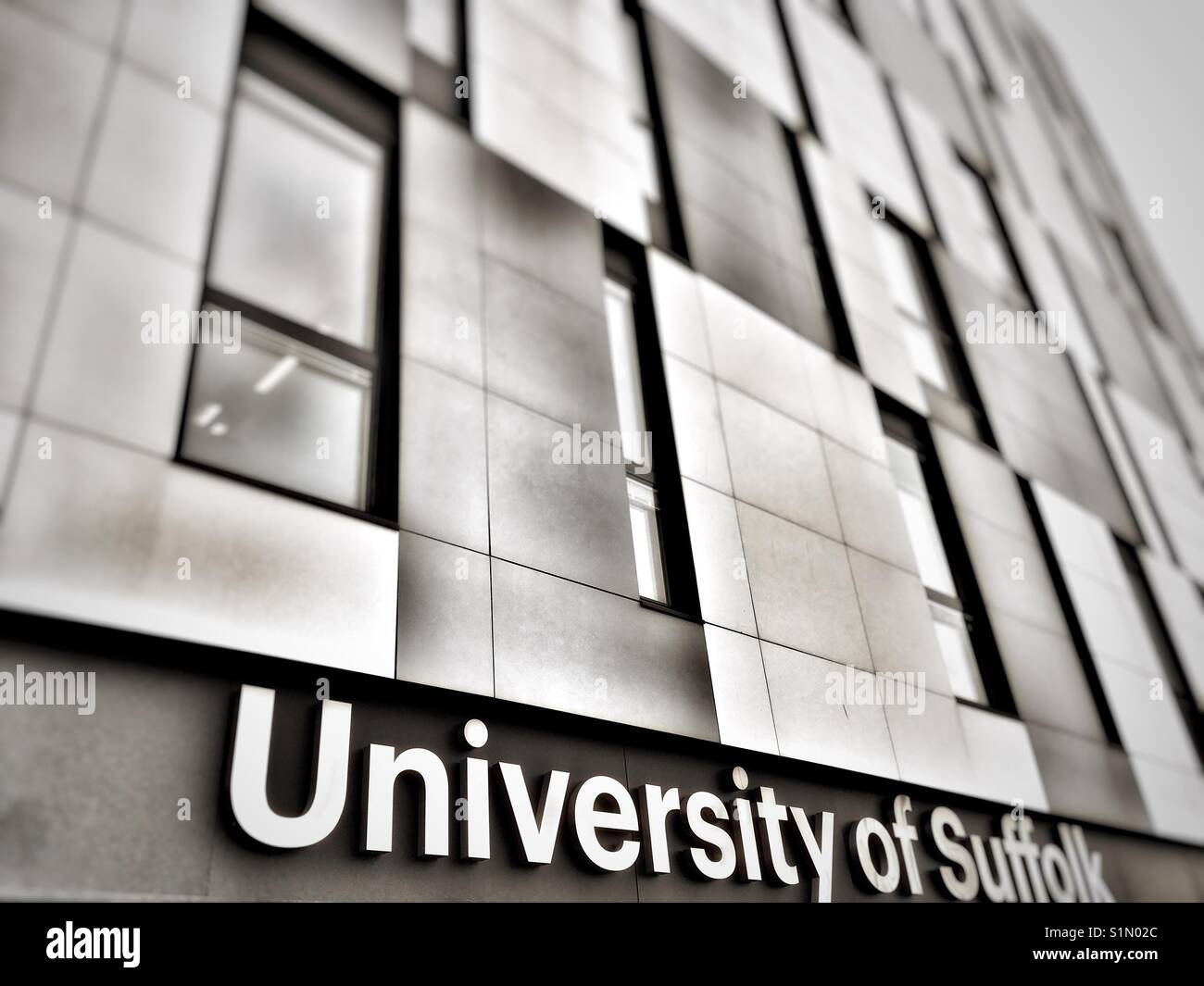 University of Suffolk, Ipswich, Suffolk, England. - Smartphone Captured Stock Image