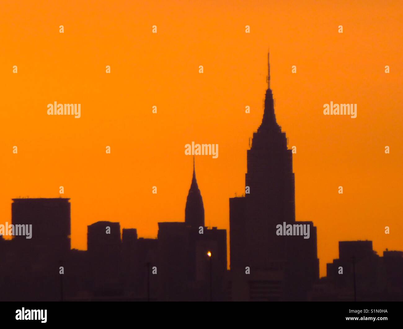 Manhattan sky - Smartphone Captured Stock Image