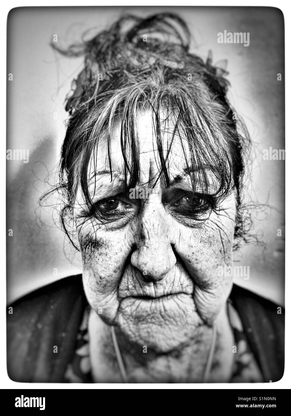 80 year Old British Woman Stock Photo Alamy