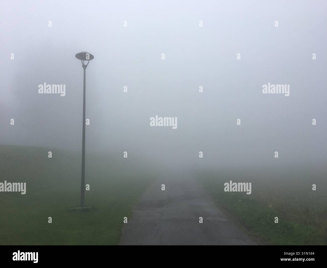 Foggy landscape - Smartphone Captured Stock Image