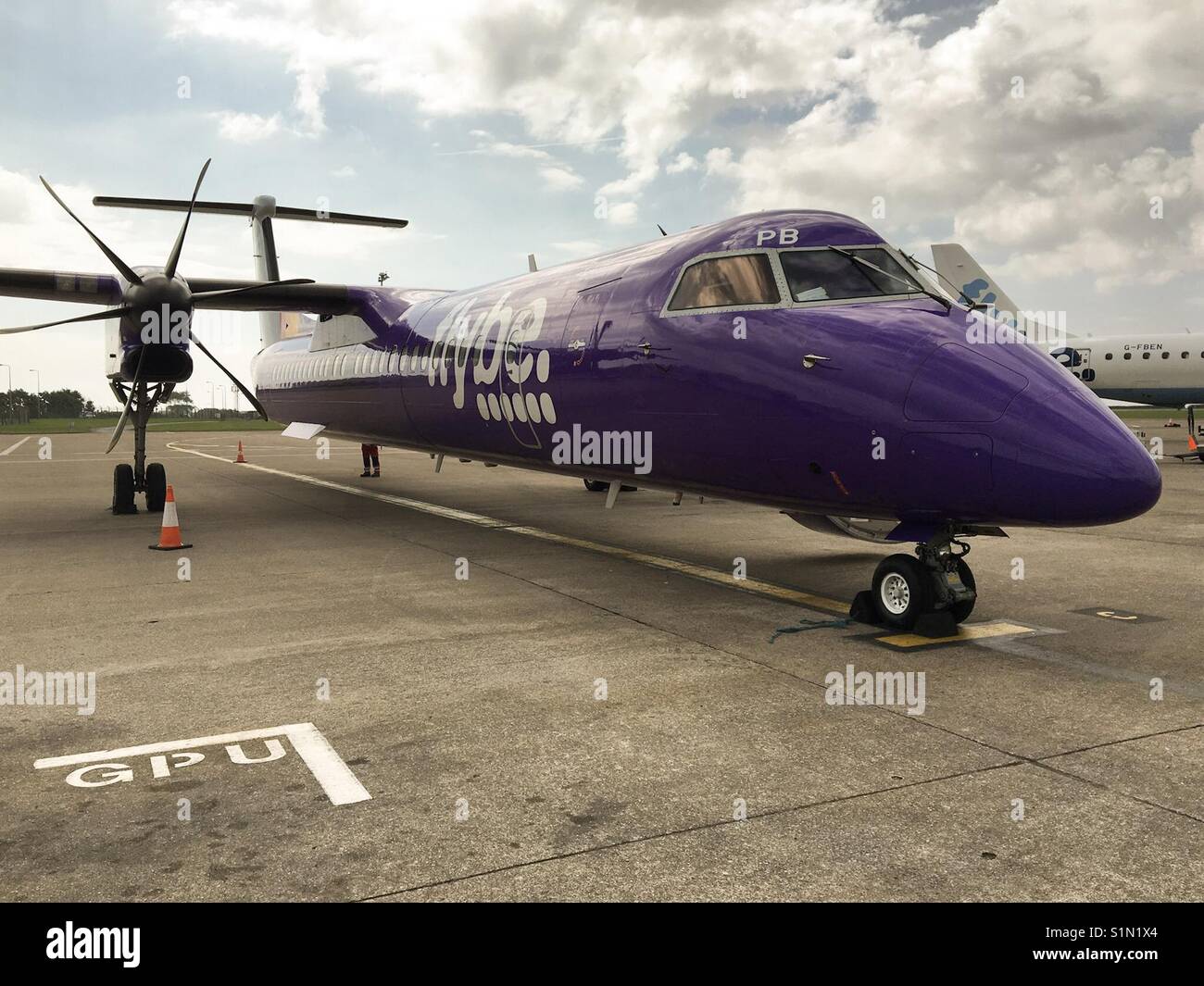 Flybe turboprop short haul aircraft (De Havilland Dash 8 registration G