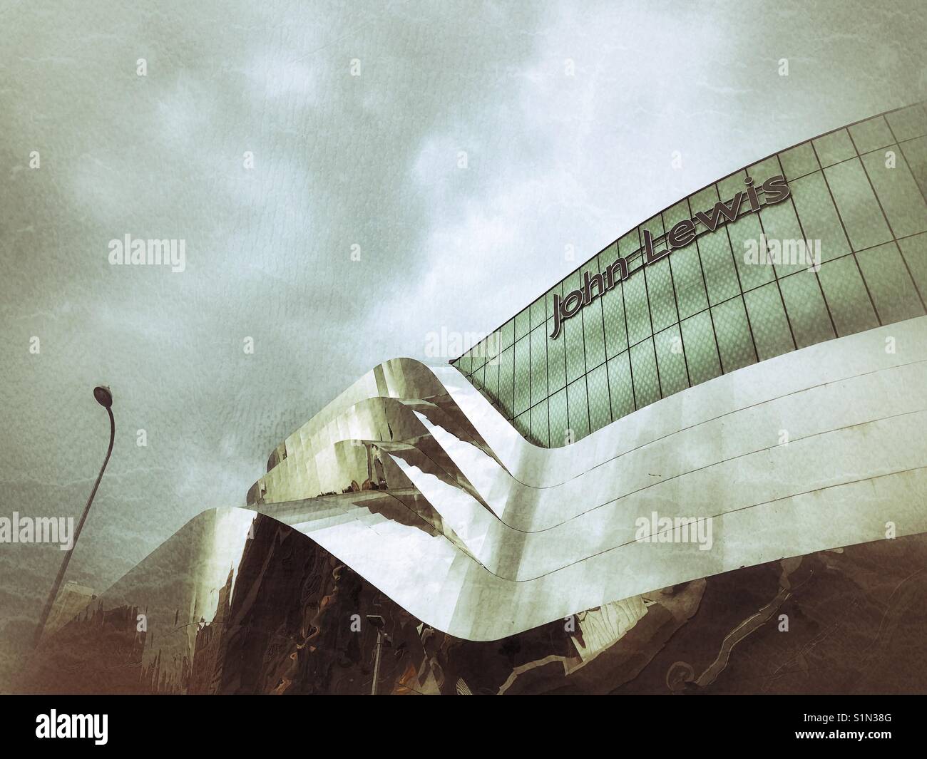 The John Lewis building in Birmingham, UK - Smartphone Captured Stock Image