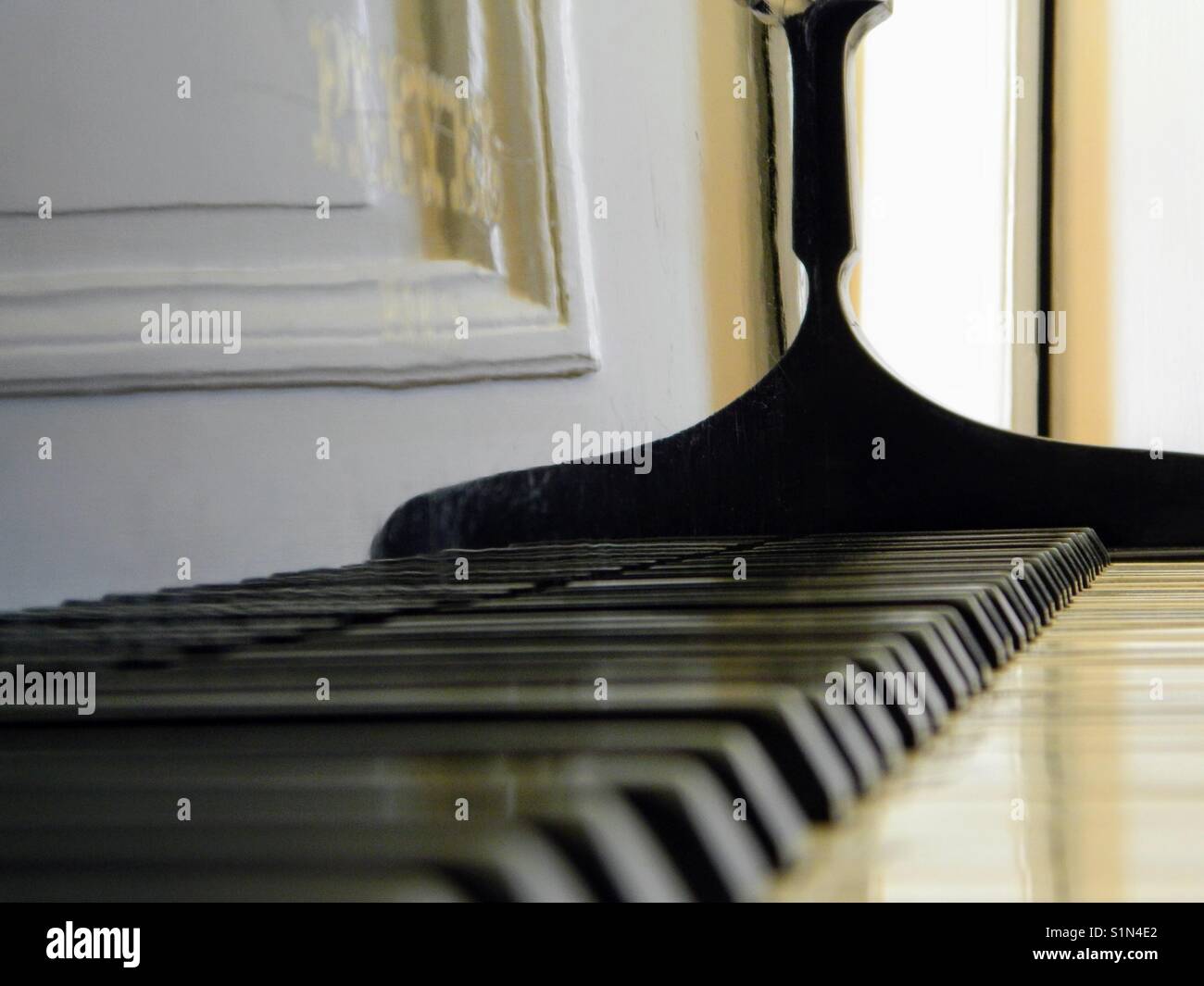 Grand piano Stock Photo