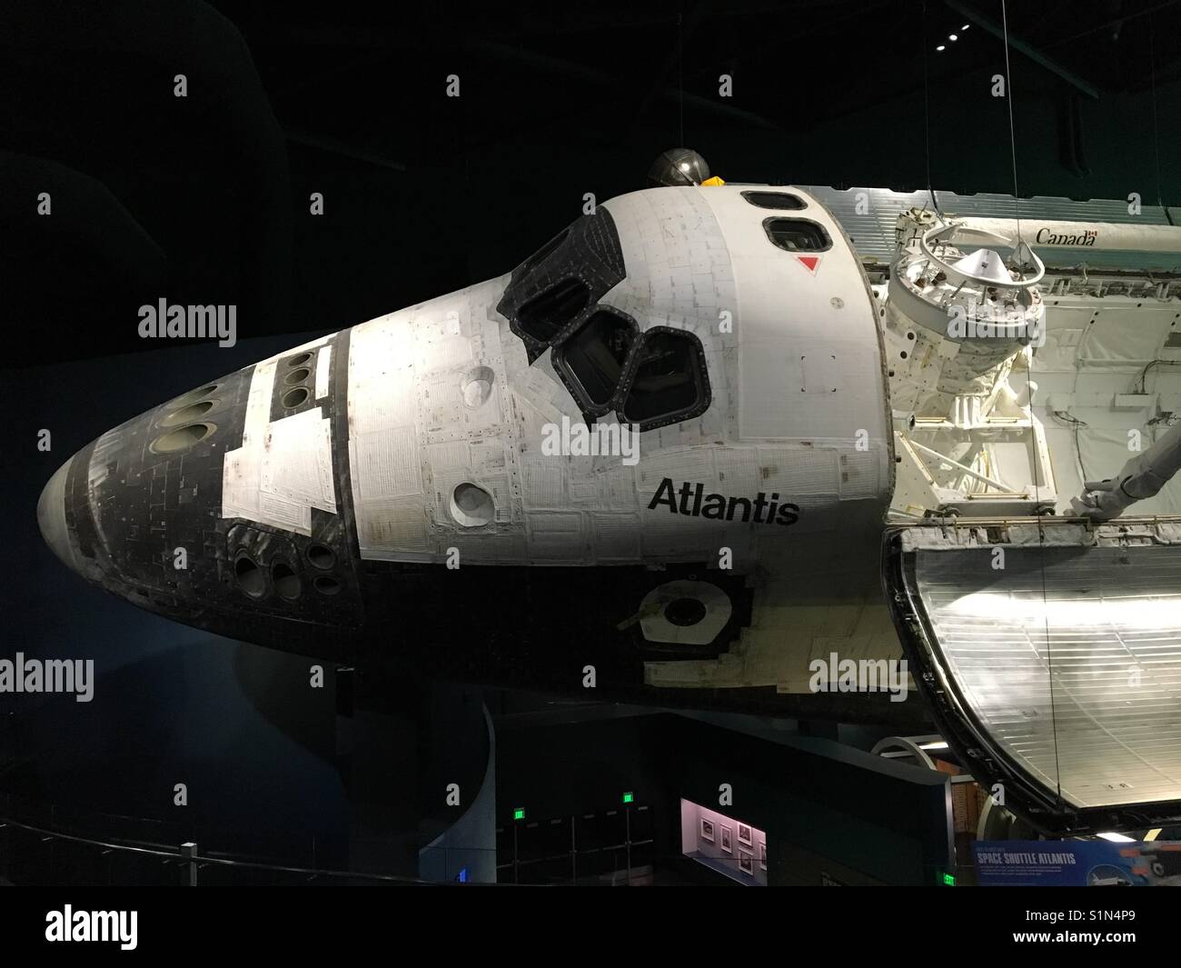 The last space shuttle 'Atlantis' on display at the Kennedy Space Centre in Florida Stock Photo