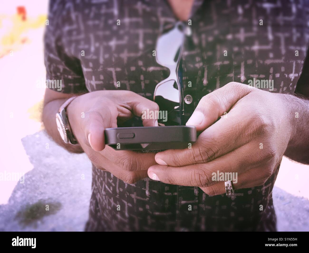 Modern essentials - Smartphone Captured Stock Image