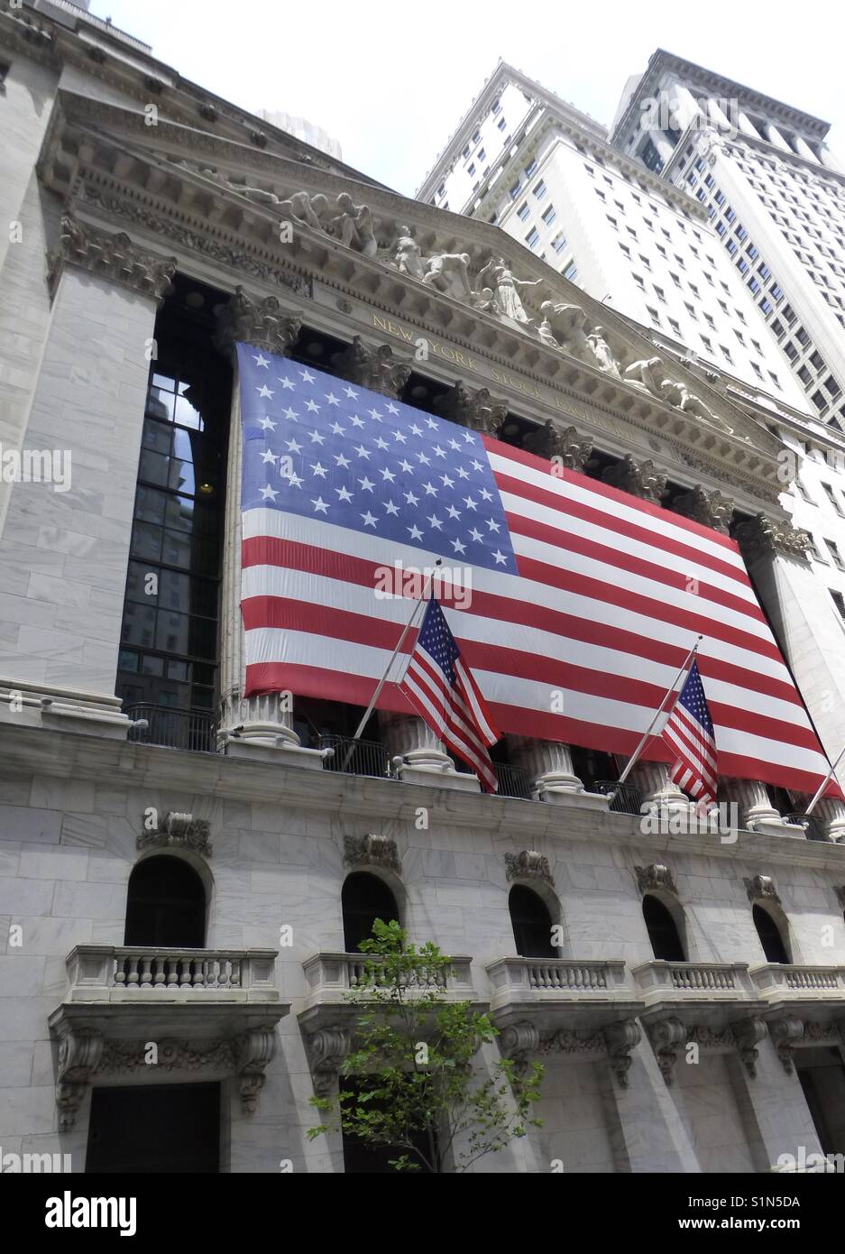New York stock exchange - Smartphone Captured Stock Image