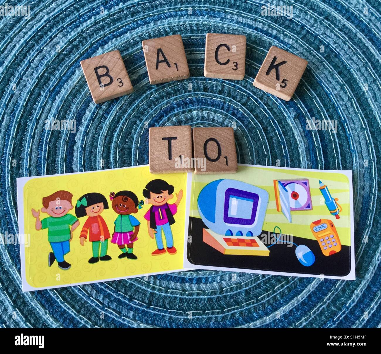 Back to school message. - Smartphone Captured Stock Image