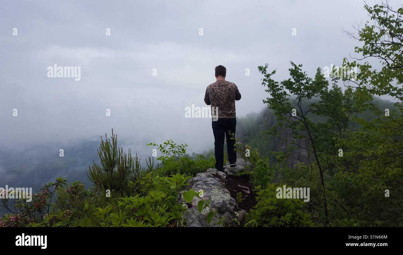 Mountain climbing in Virginia Stock Photo Alamy