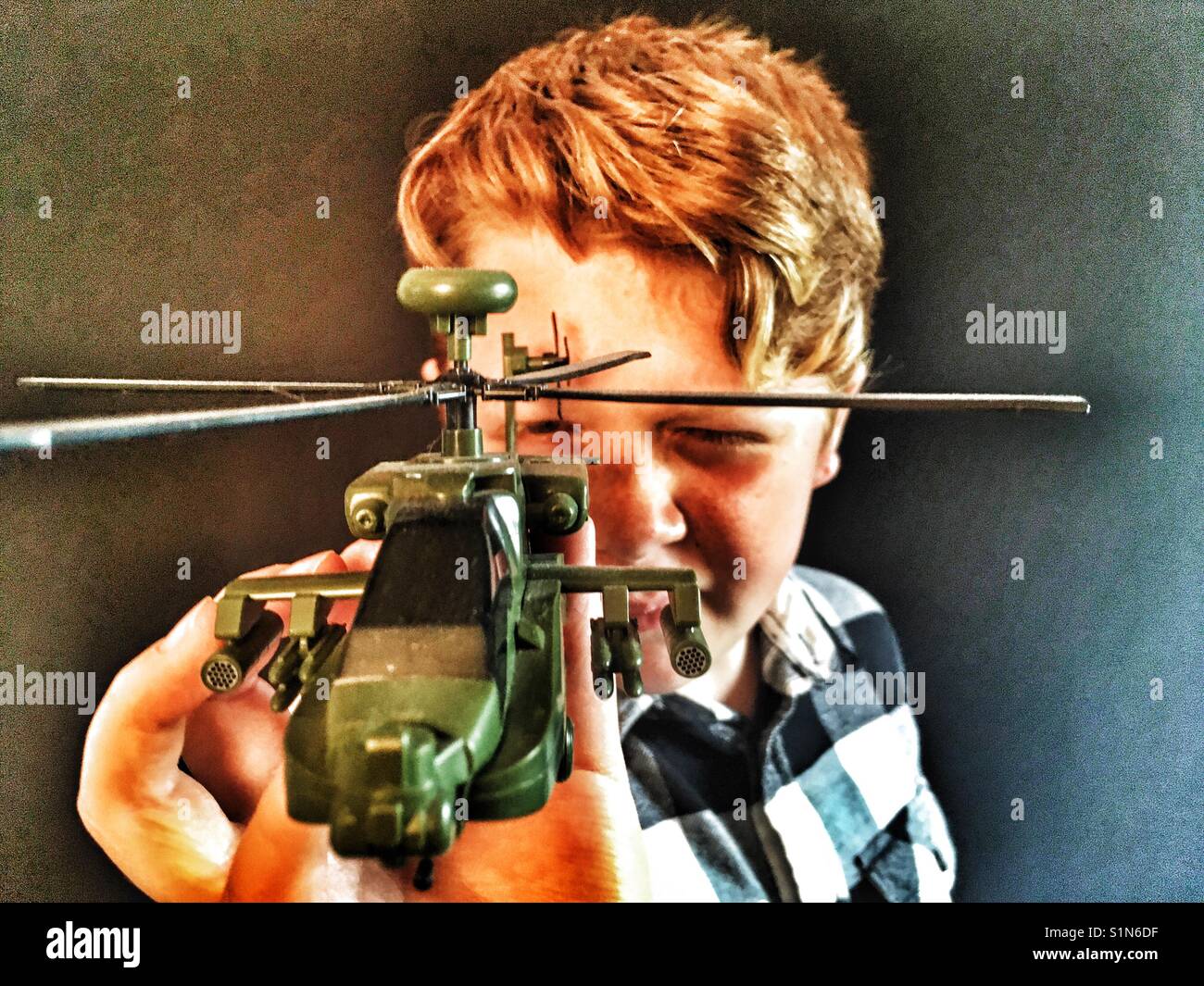 Apache military helicopter - Smartphone Captured Stock Image