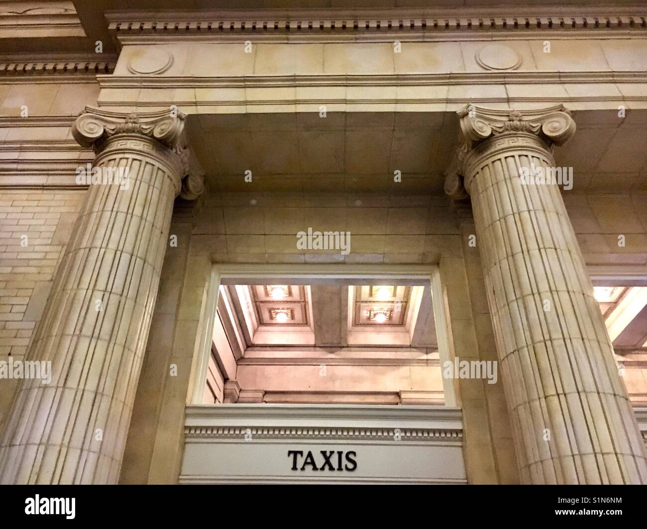 Taxis at Union Station - Smartphone Captured Stock Image