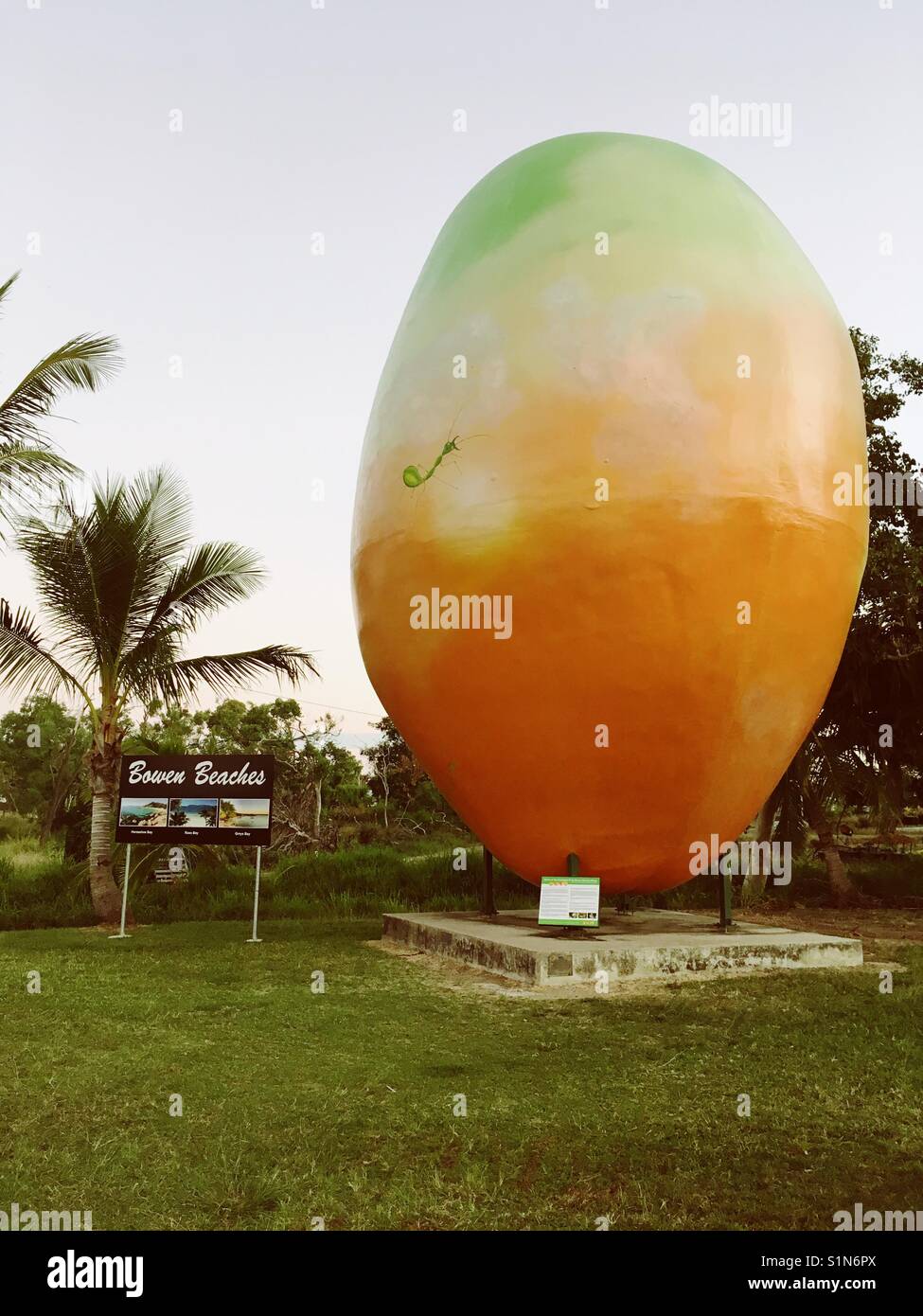 The big mango tourist attraction in Bowen, far North Queensland, Australia. Stock Photo