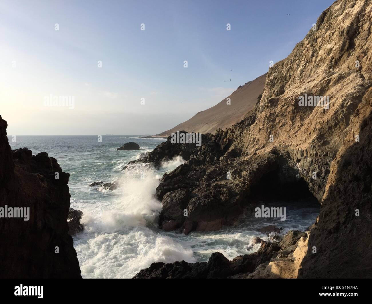 Caves near Arica, Chile. Stock Photo