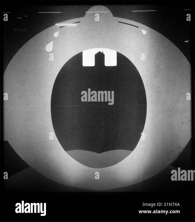 Advert in train station in Deptford London - Smartphone Captured Stock Image