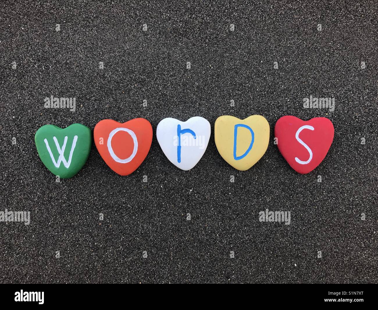 Words - Smartphone Captured Stock Image