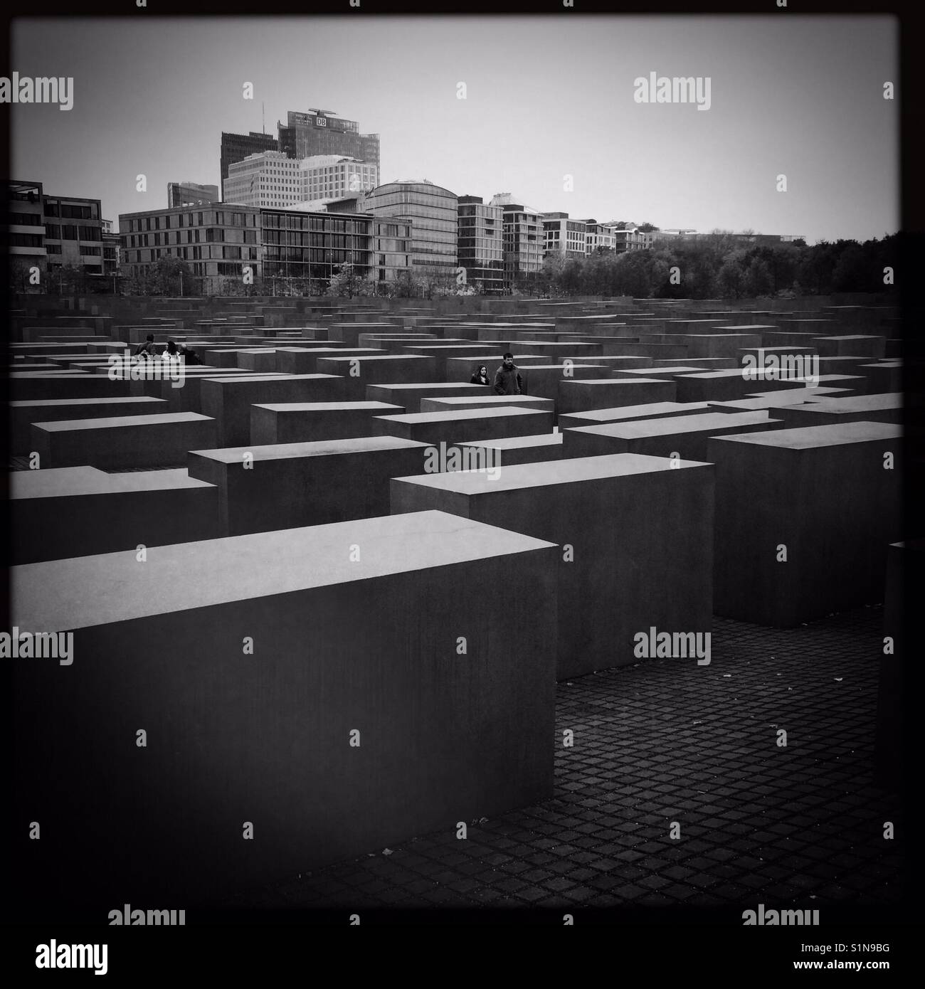Jewish memorial Berlin - Smartphone Captured Stock Image