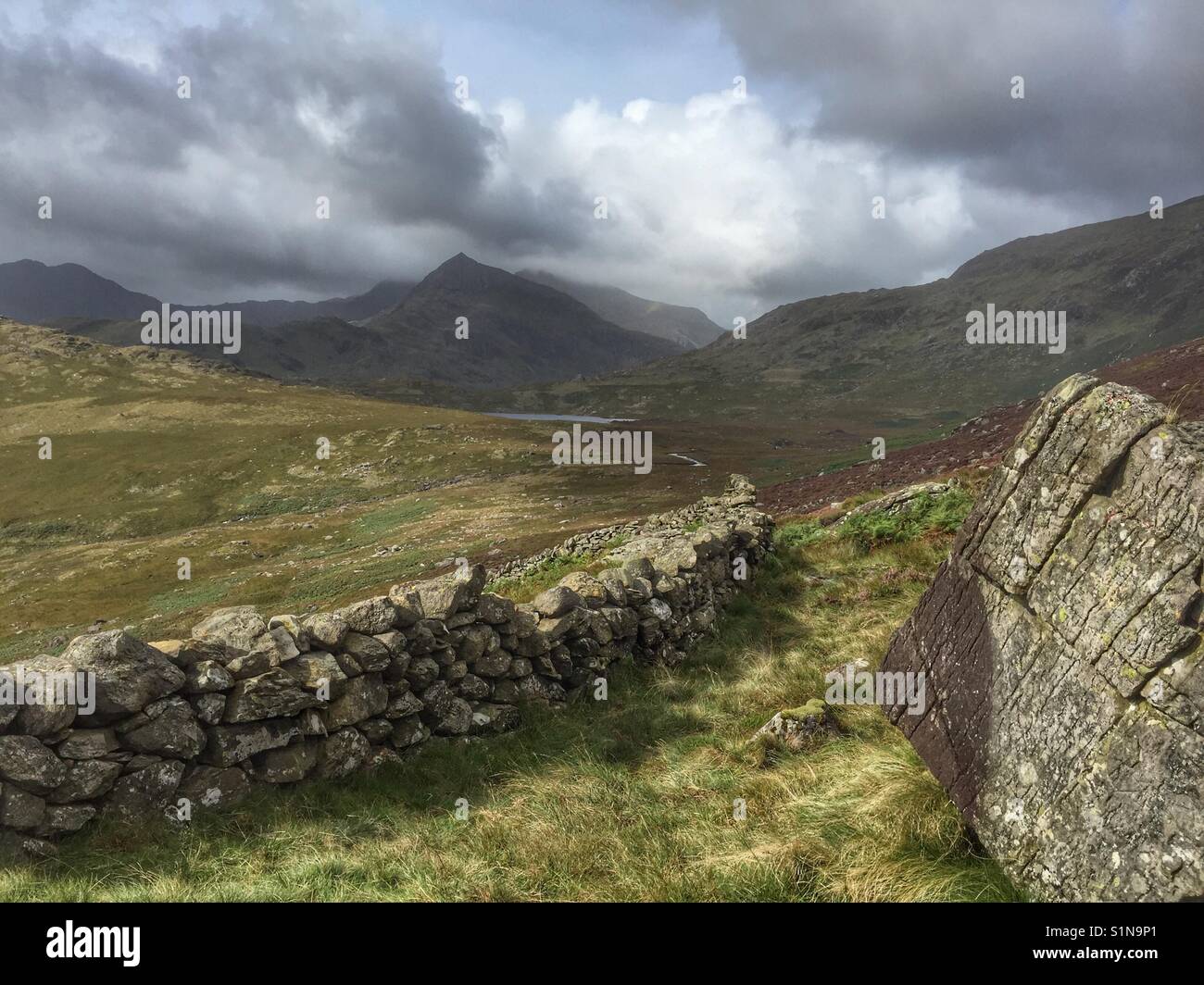 Walking in Snowdonia National Park - Smartphone Captured Stock Image