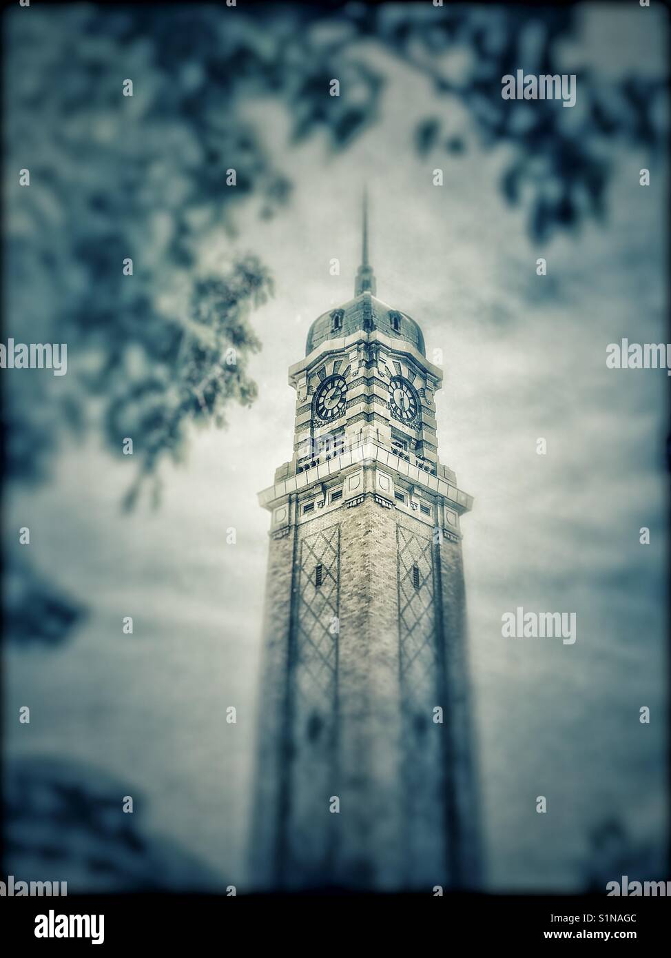 West Side Market clock tower, Cleveland, Ohio - Smartphone Captured Stock Image