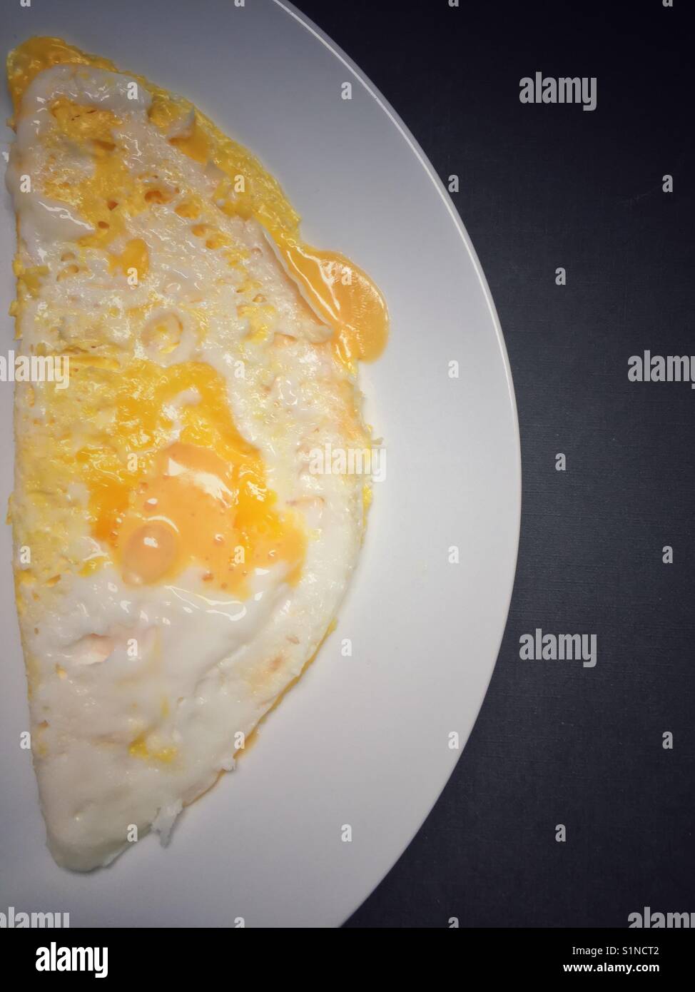 Cheese Omelette - Smartphone Captured Stock Image