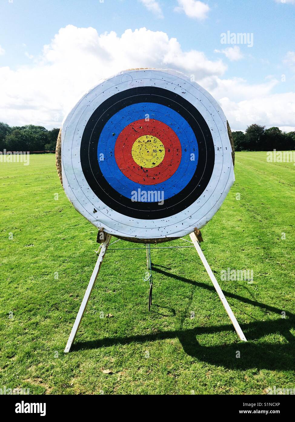 Archery target or boss Stock Photo