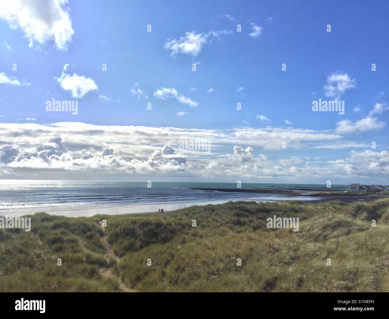 Afternoon in September on Broad Beach, Rhosneigr, Anglesey - Smartphone Captured Stock Image