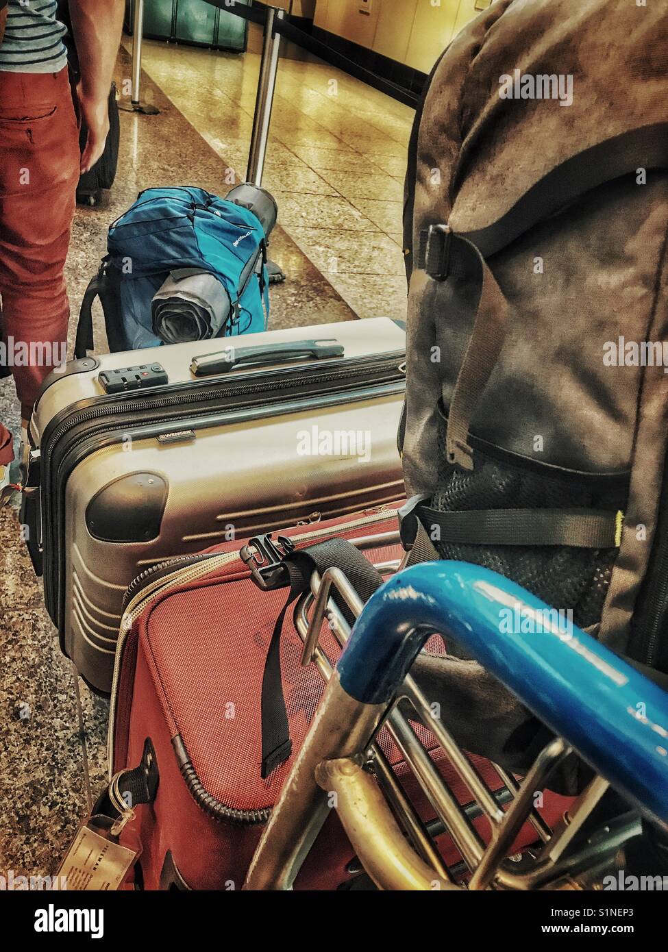 Traveling baggage Stock Photo