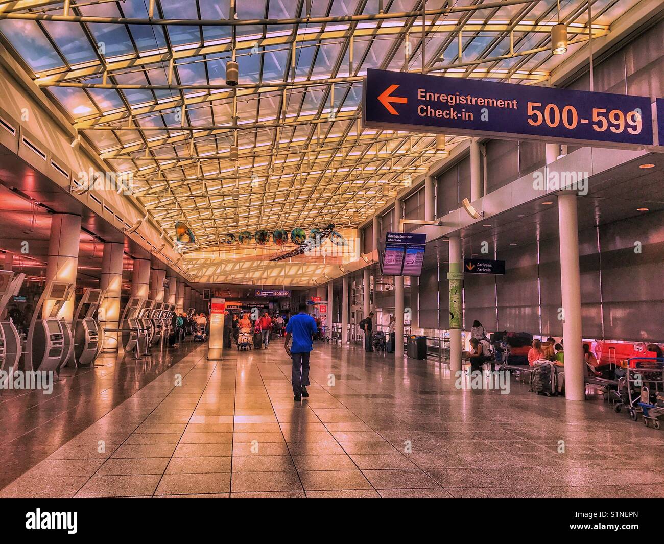 Airport terminal, Montreal, Quebec Stock Photo Alamy