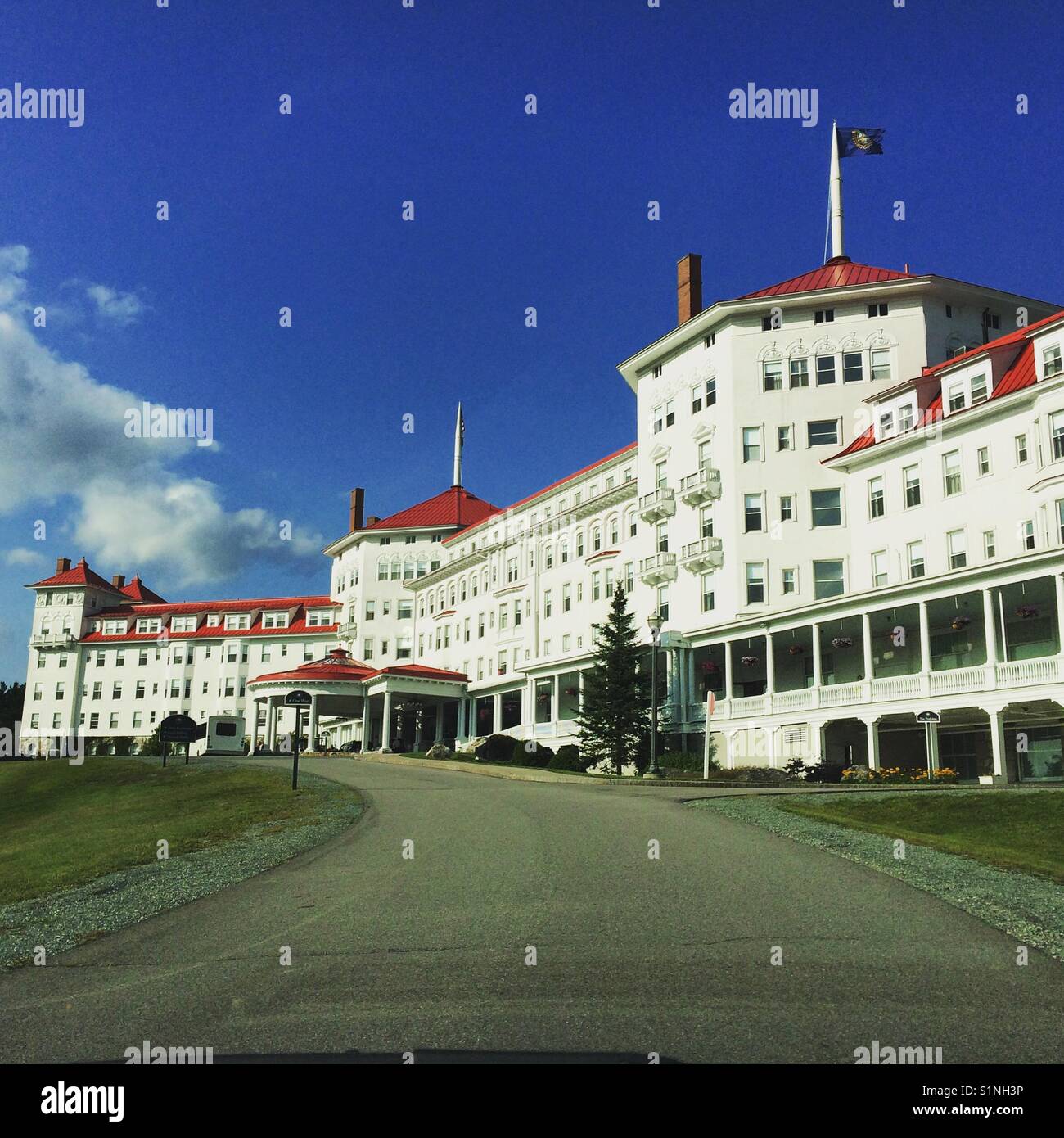 The Omni Mount Washington Hotel & Resort, Bretton Woods, New Hampshire, United States - Smartphone Captured Stock Image