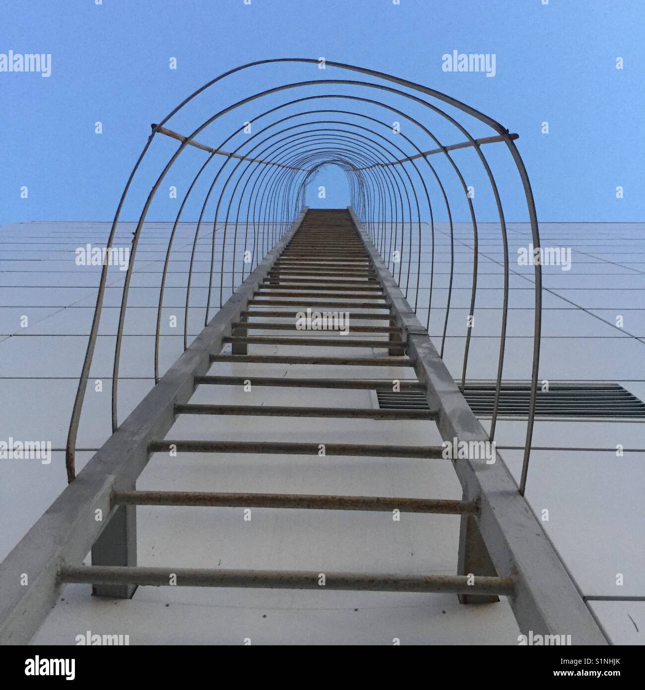 Stair to the roof top - Smartphone Captured Stock Image