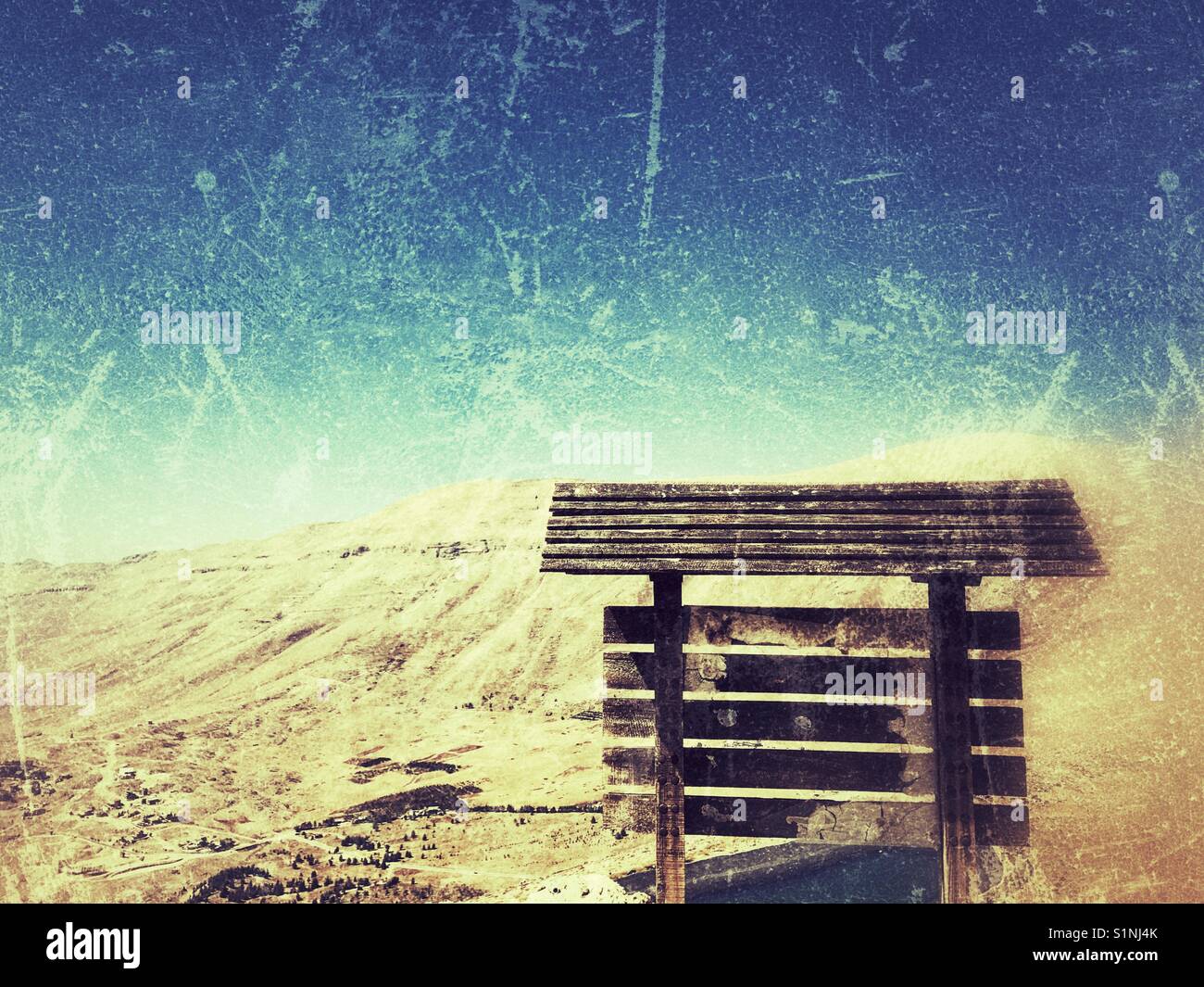 A sign of No where - Smartphone Captured Stock Image