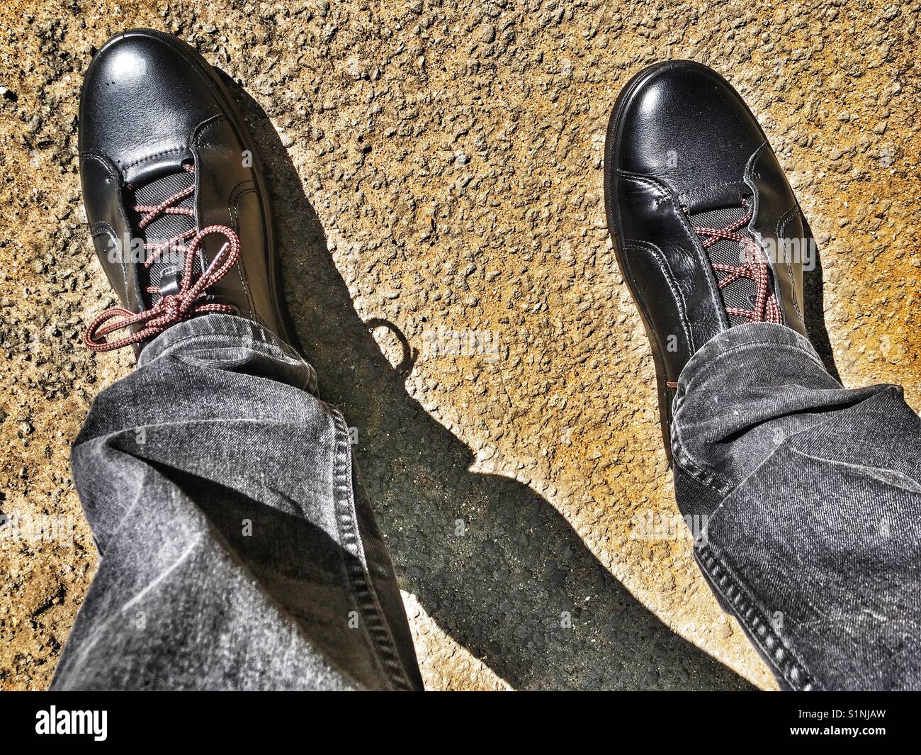 Ecco men's shoes Stock Photo