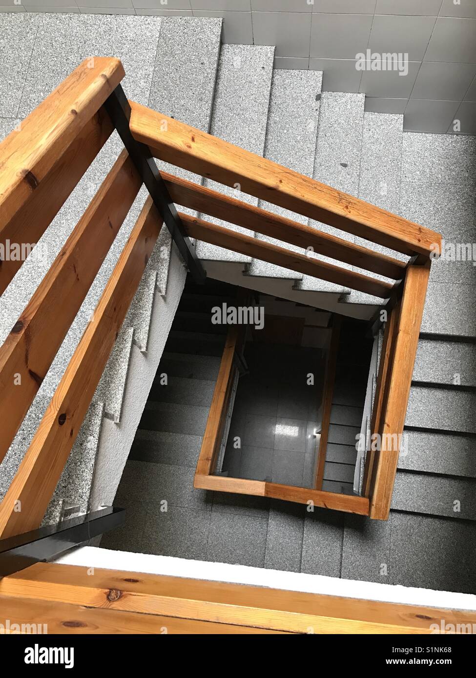 Stairs, view from above. Stock Photo