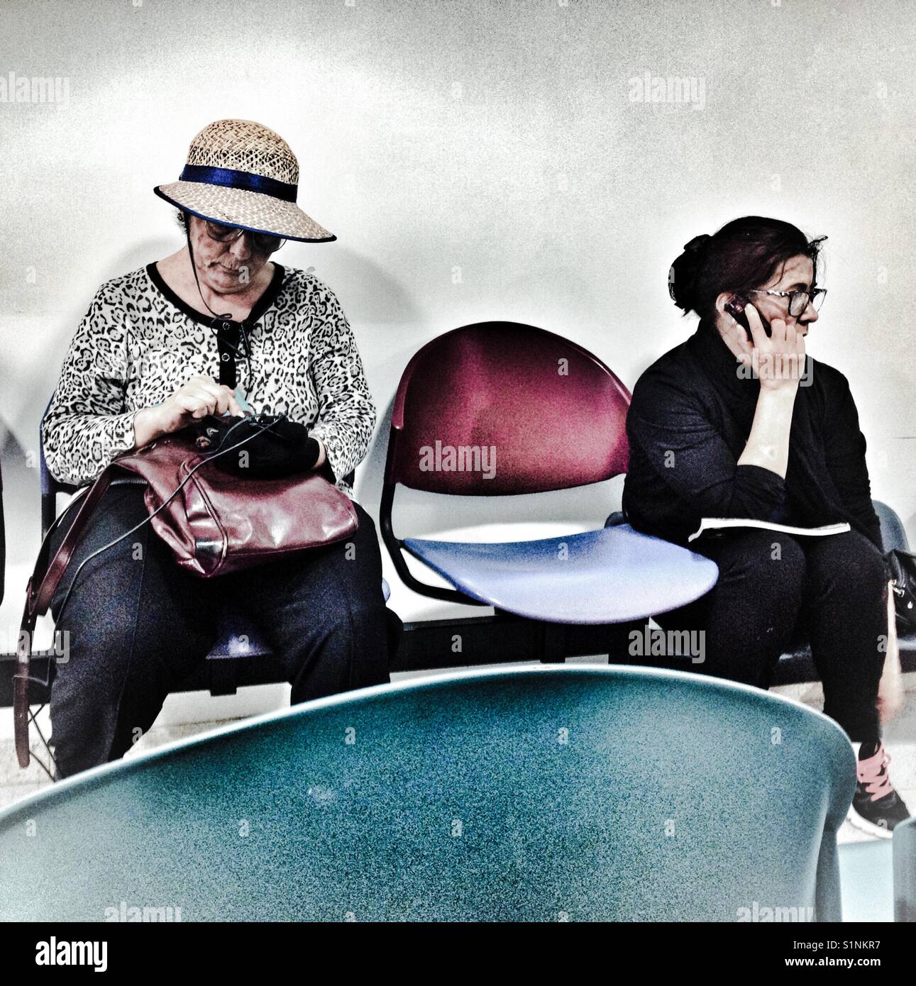 Waiting room - Smartphone Captured Stock Image