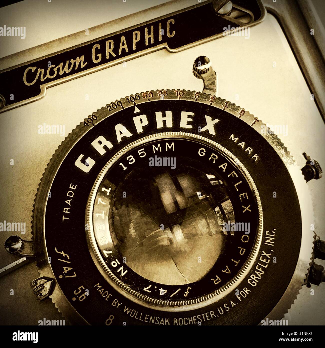 Antique Graphex camera - Smartphone Captured Stock Image