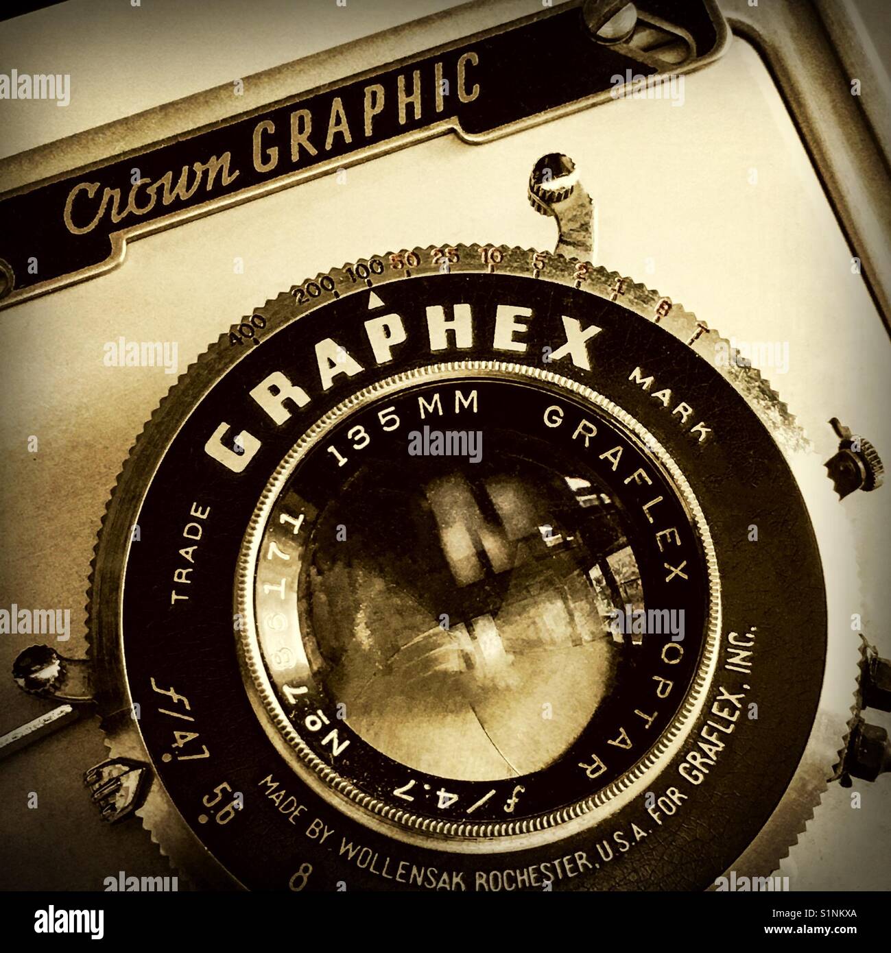 Antique Graphex camera - Smartphone Captured Stock Image