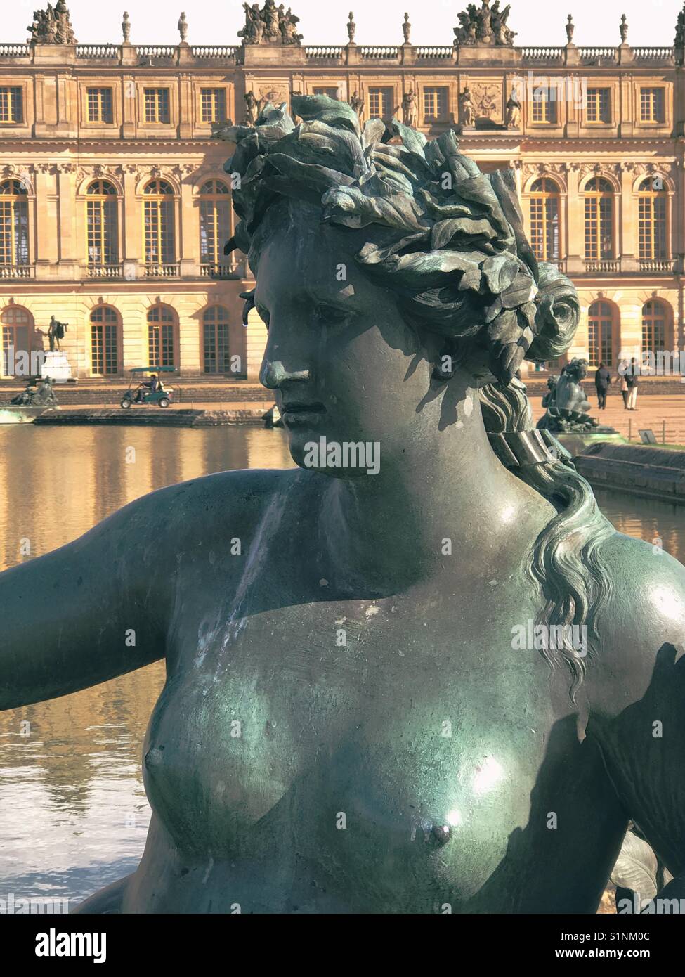 Statue at the Chateau de Versailles. Stock Photo