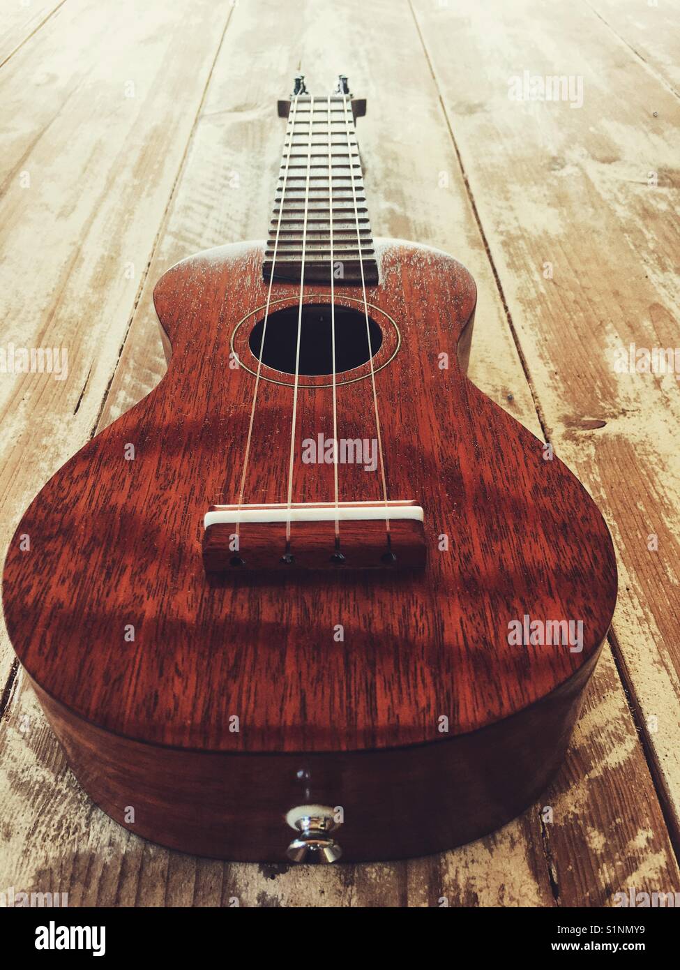Soprano ukulele - Smartphone Captured Stock Image