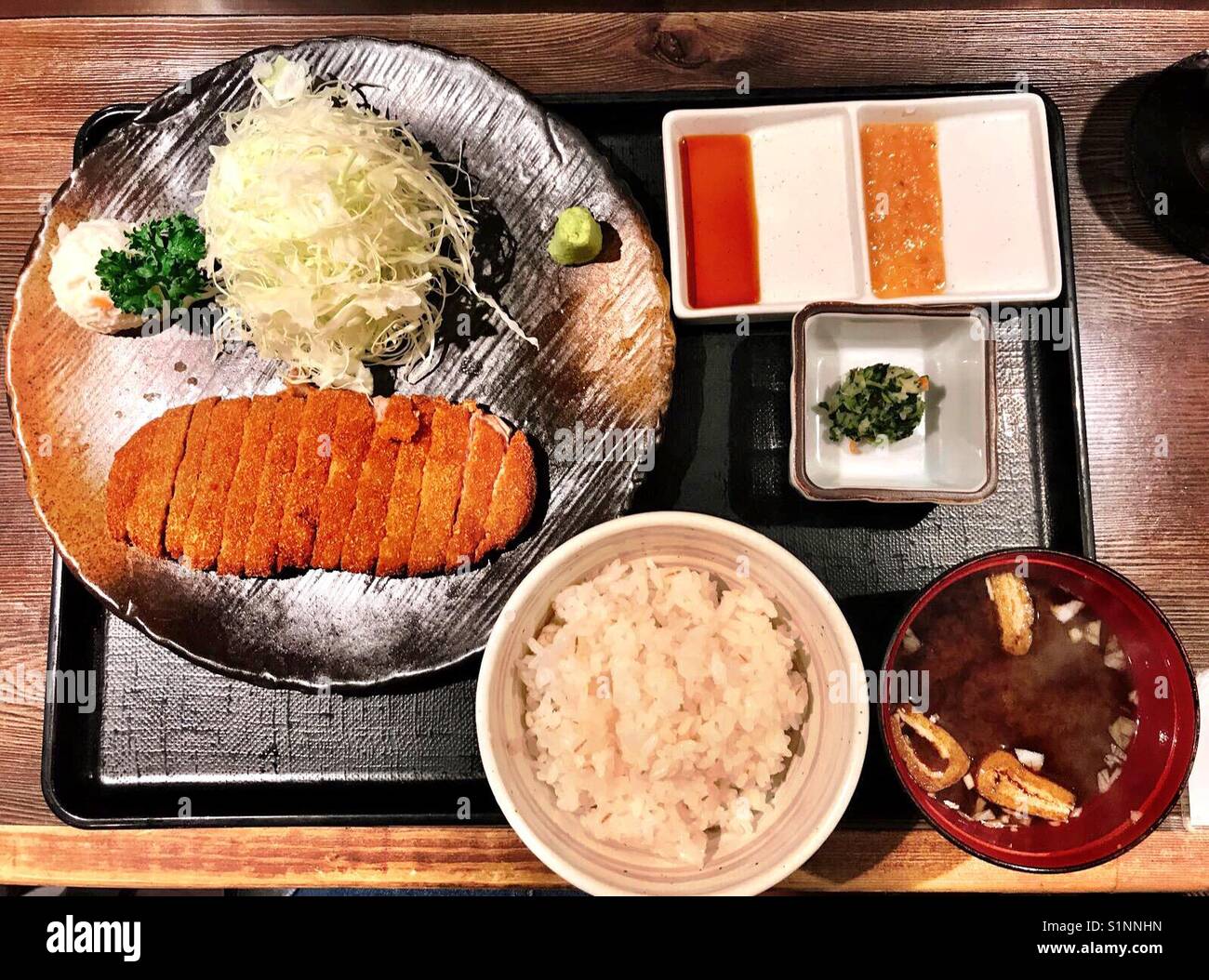 Tonkatsu restaurant in Tokyo Stock Photo Alamy