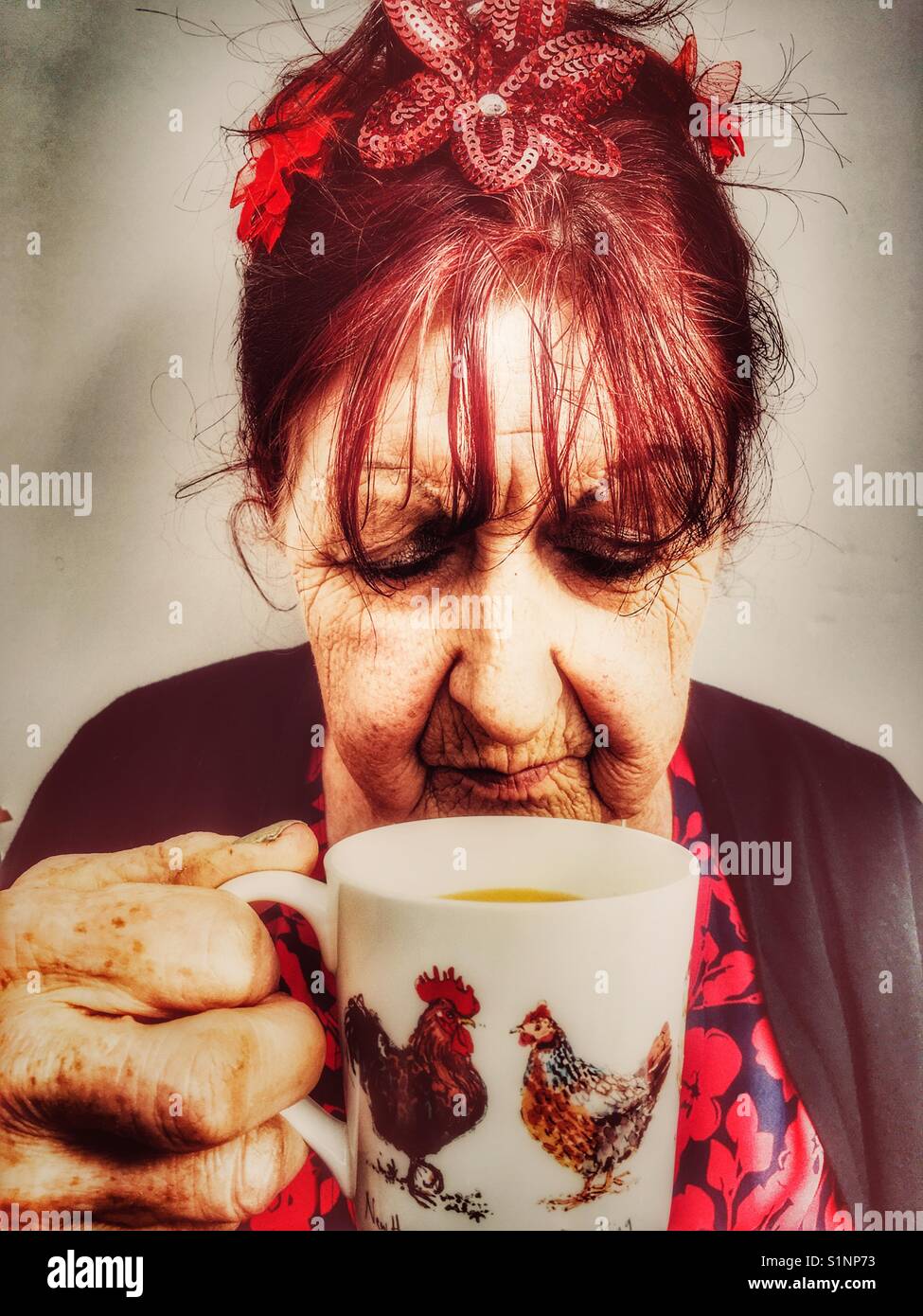 Morning tea - Smartphone Captured Stock Image