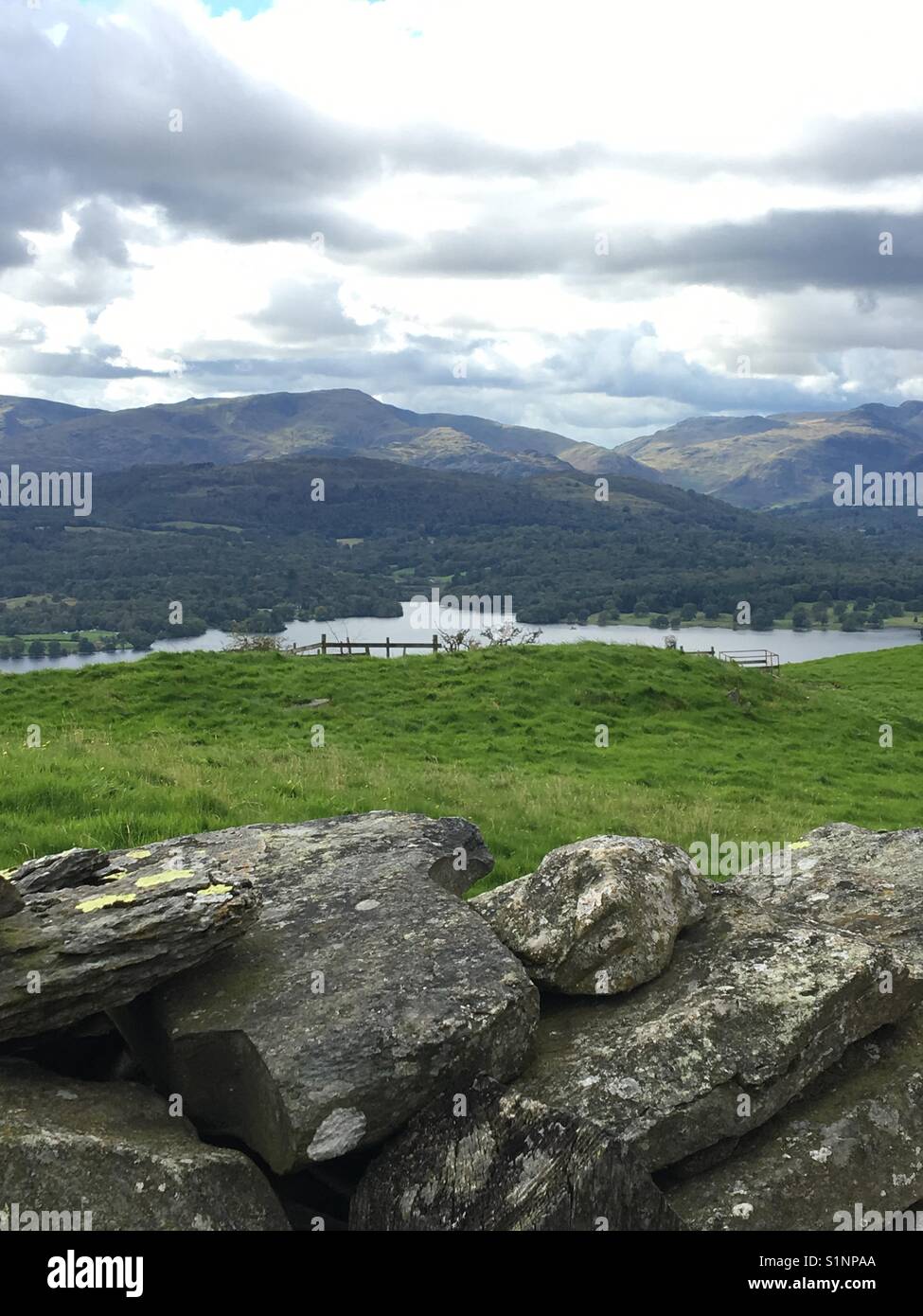 Lake District view, Windermere Stock Photo