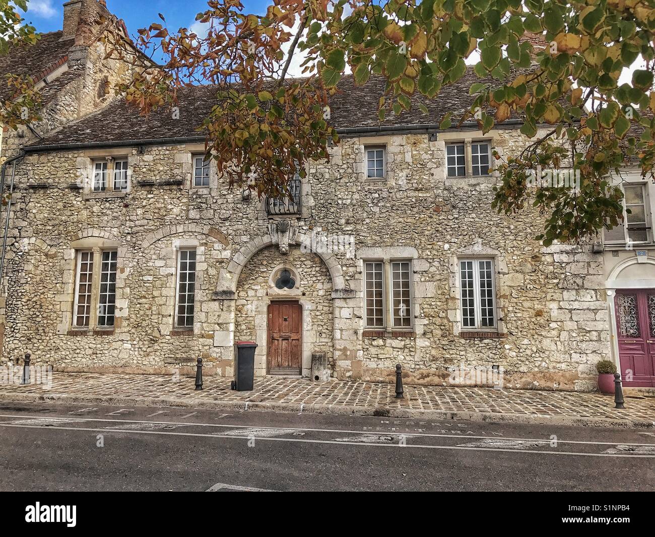 Medieval building in Provins, France. Stock Photo