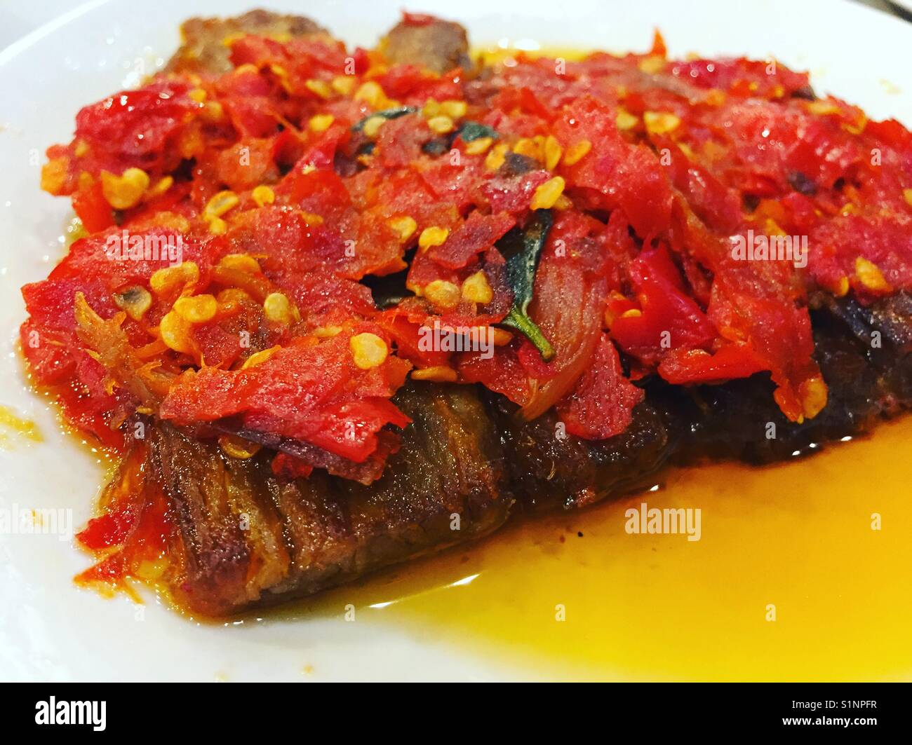 Daging Balado Stock Photo Alamy