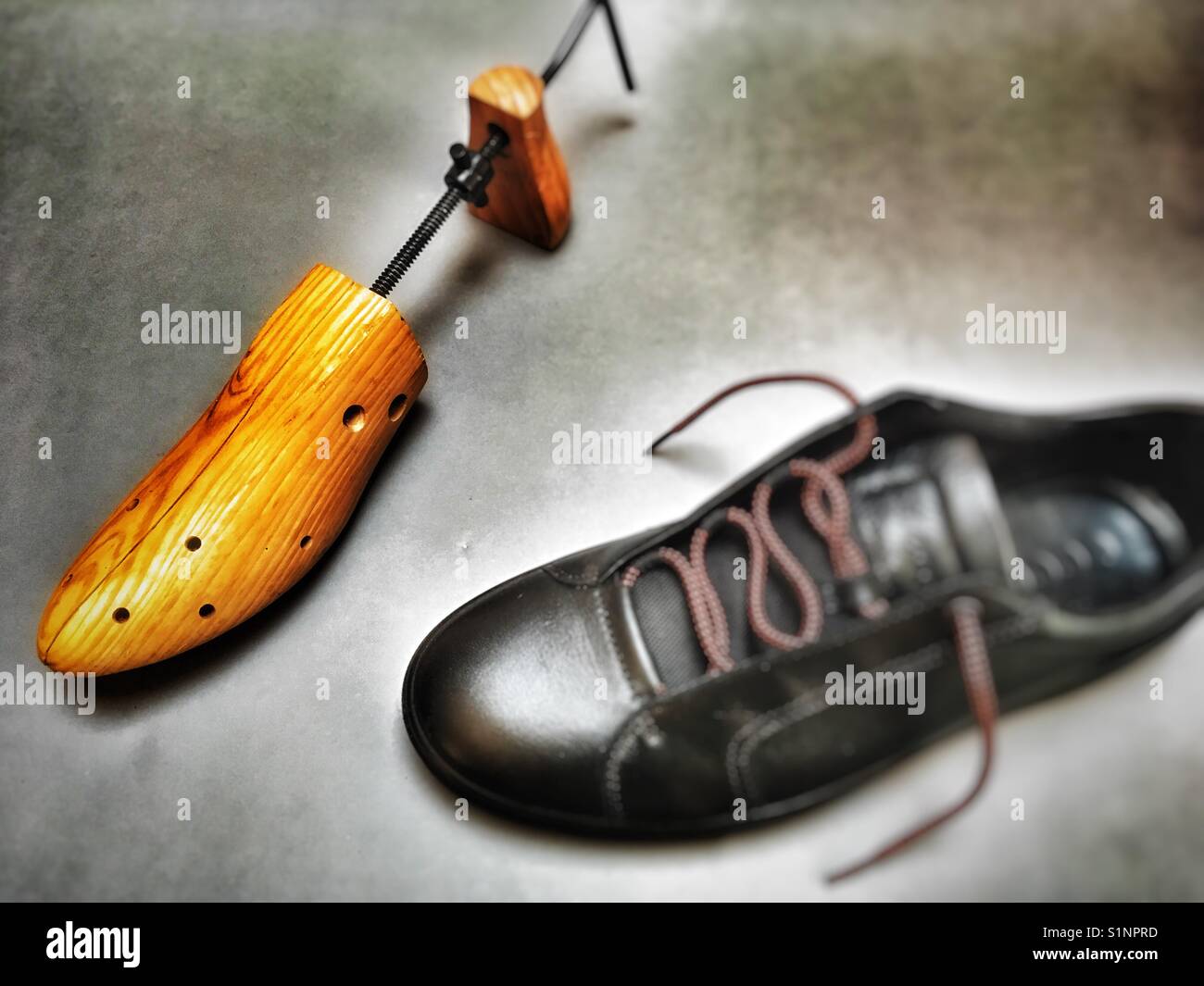 Wooden shoe stretcher Stock Photo Alamy