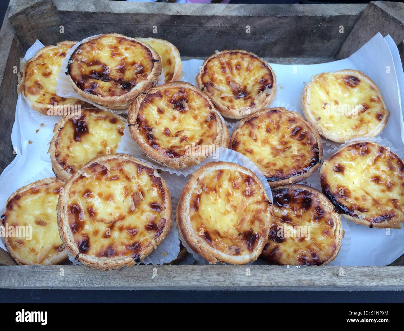 Custard tarts - Smartphone Captured Stock Image