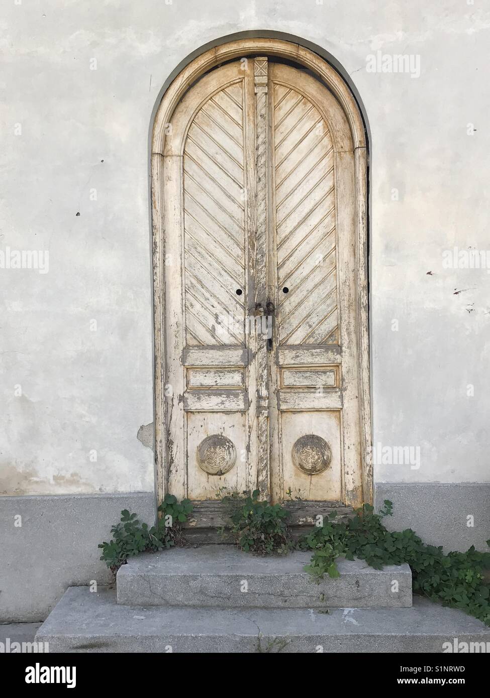 Closed and abandoned door - Smartphone Captured Stock Image
