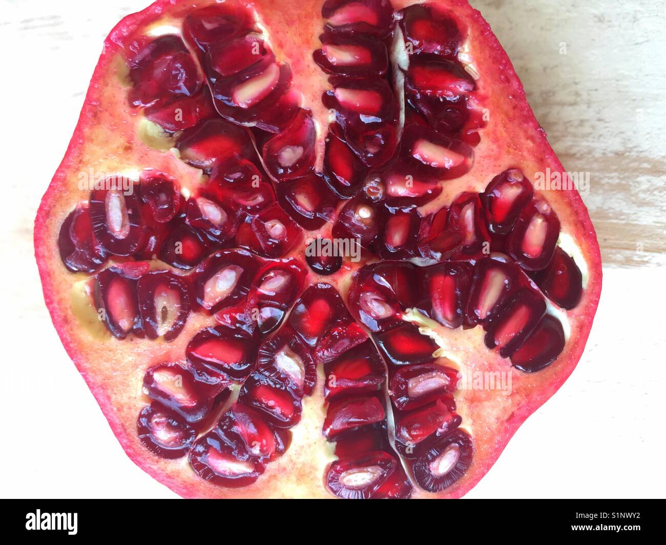 Pomegranate, Punica granatum - Smartphone Captured Stock Image