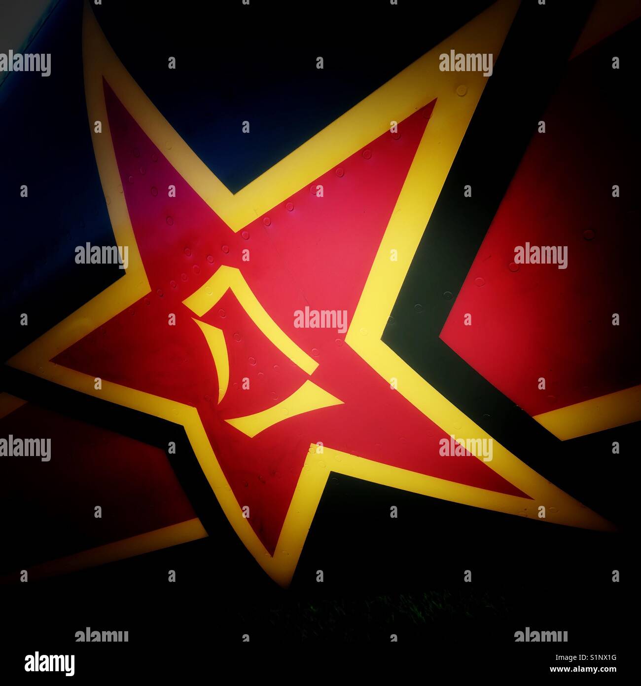 Chinese Air Force PLAAF military markings - Smartphone Captured Stock Image