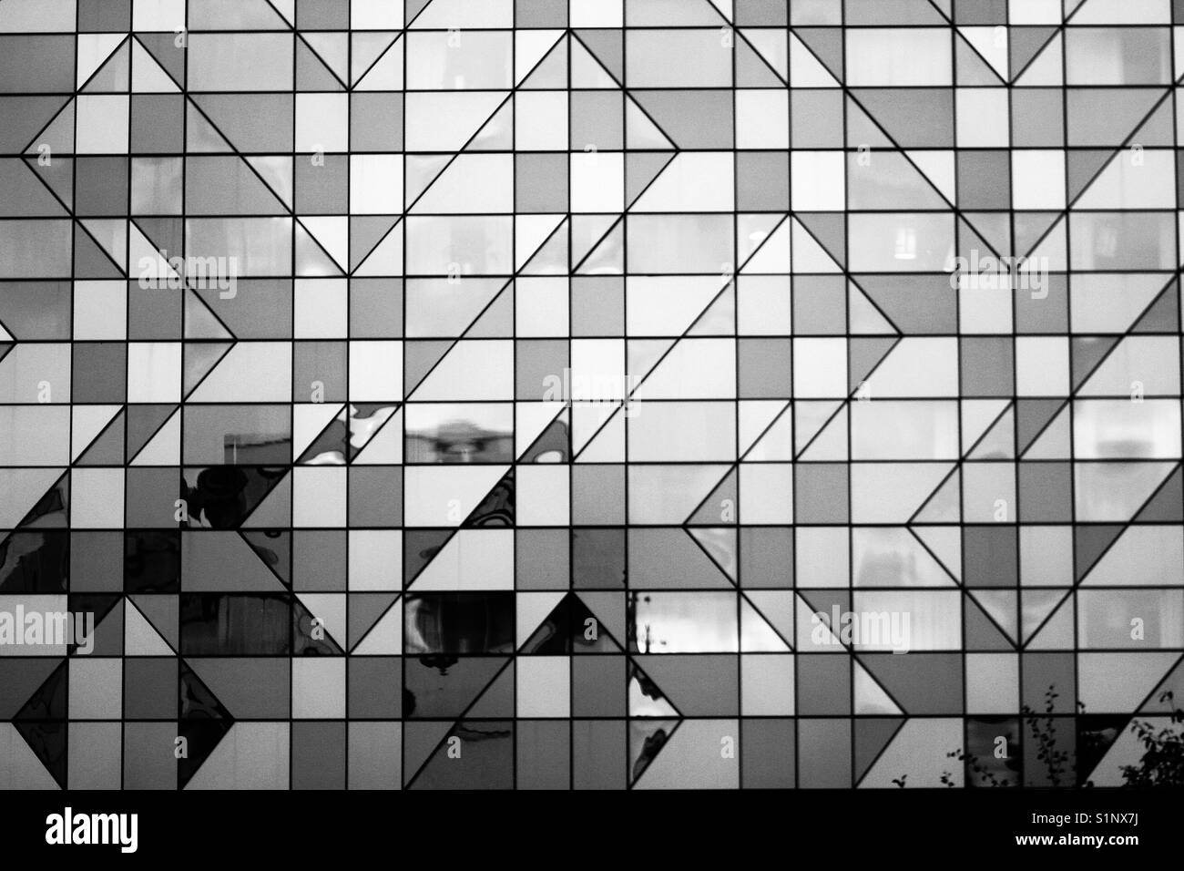The glass structure Black and White Stock Photos & Images - Alamy