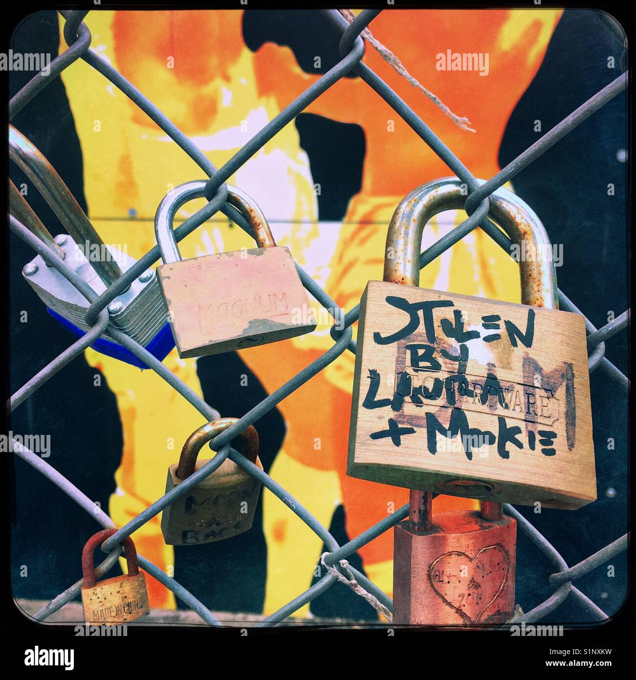 Locks - Smartphone Captured Stock Image