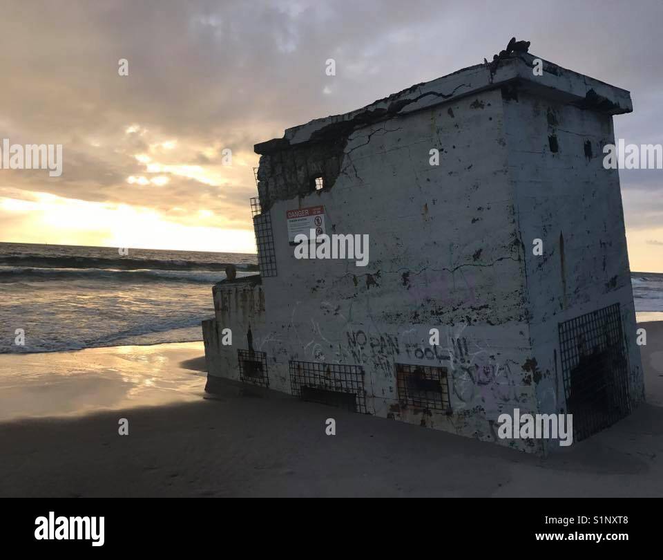 Old War Bunkers On Bribie Island Qld Stock Photo 310883336 Alamy