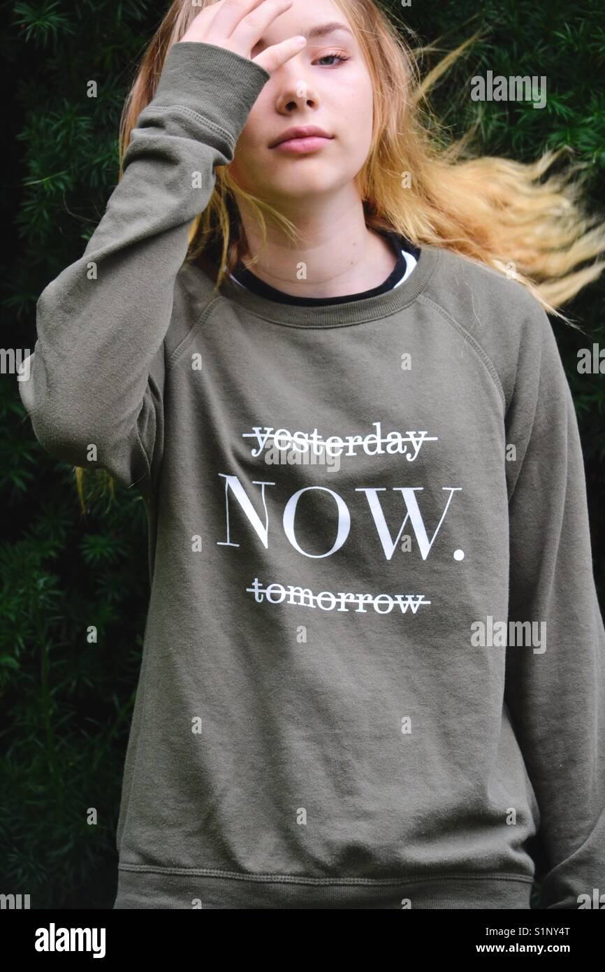 Girl wearing a sweater hires stock photography and images Alamy